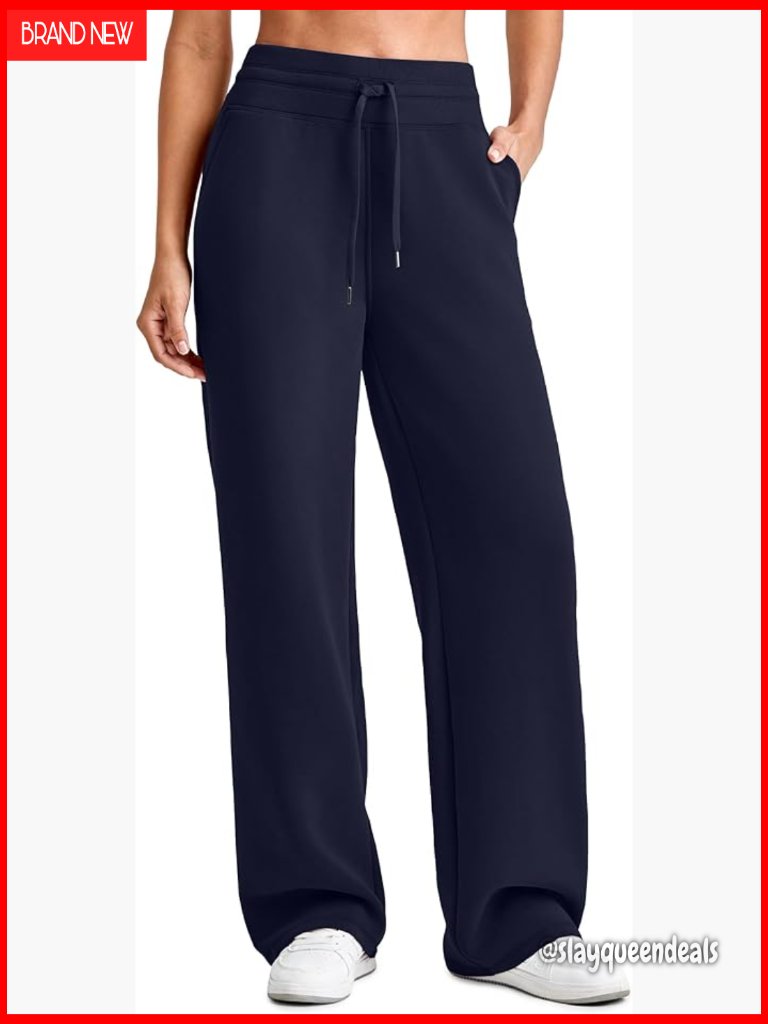 Modal Soft Wide Leg Sweatpants High Waist Drawstring Lounge Pants With Pockets